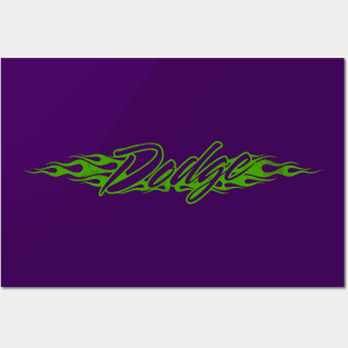 Flaming Dodge Deuce Posters and Art